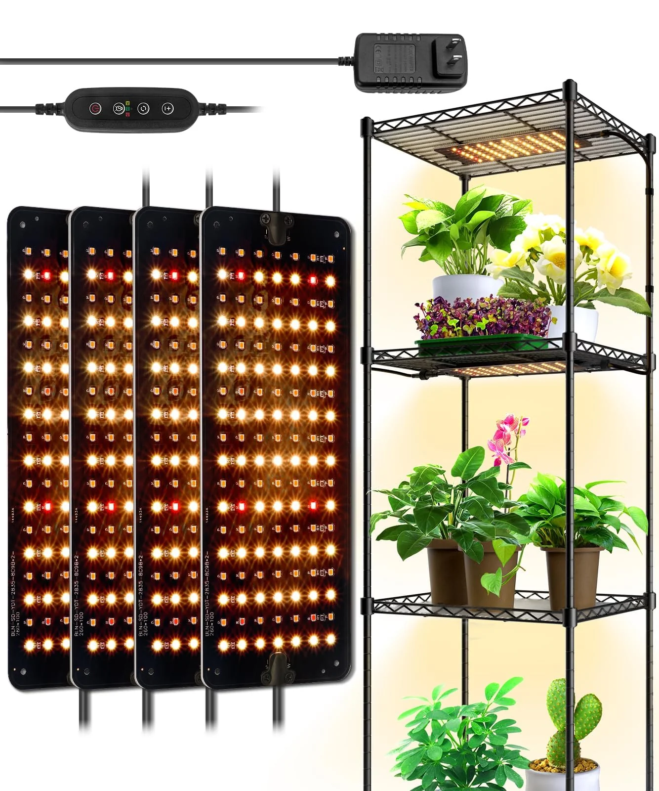 Barrina 10W LED Grow Light Panels 3-Spectrum | Full Spectrum, Dimmable & Timer | DC10 - Image 11