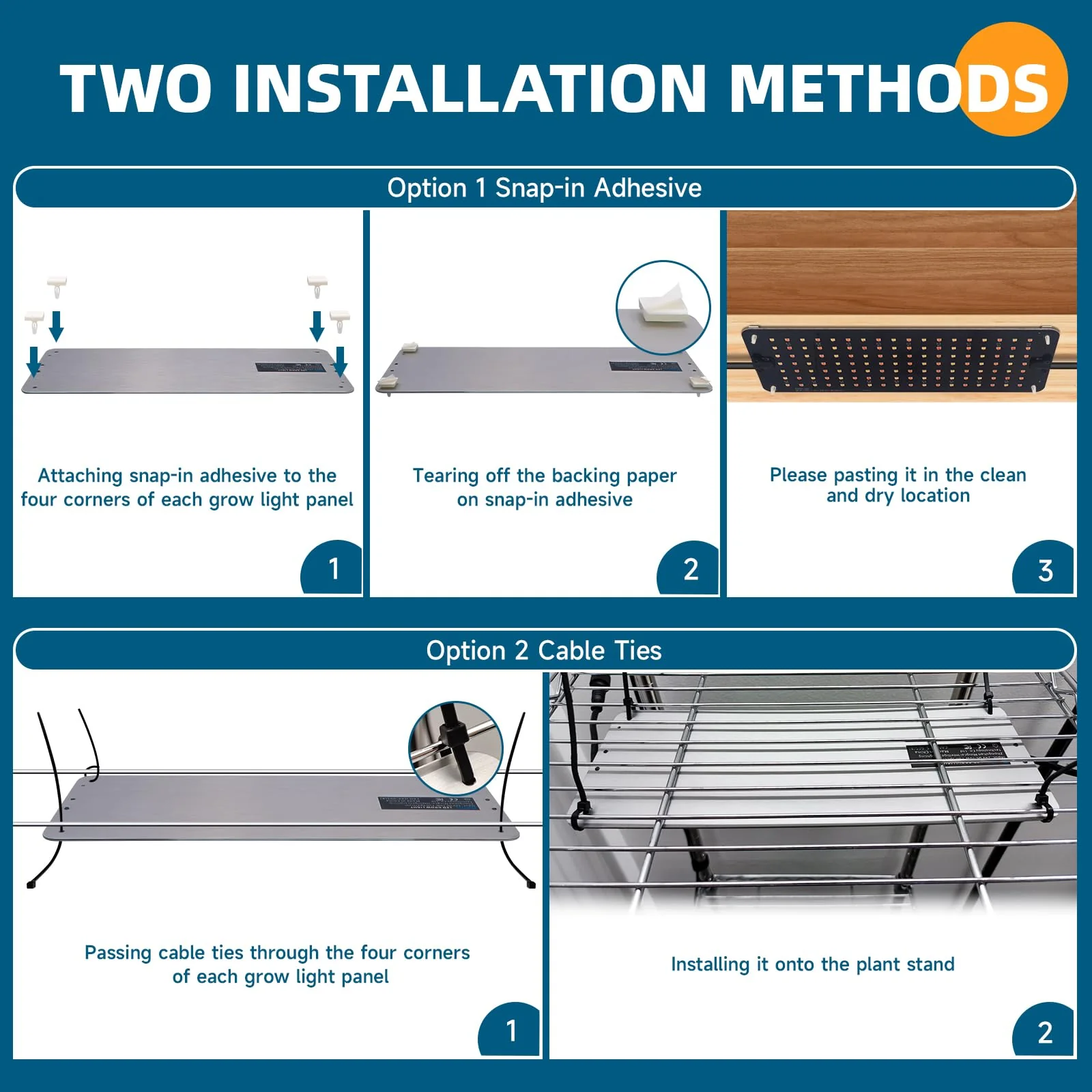 Barrina 10W LED Grow Light Panels 3-Spectrum | Full Spectrum, Dimmable & Timer | DC10 - Image 9