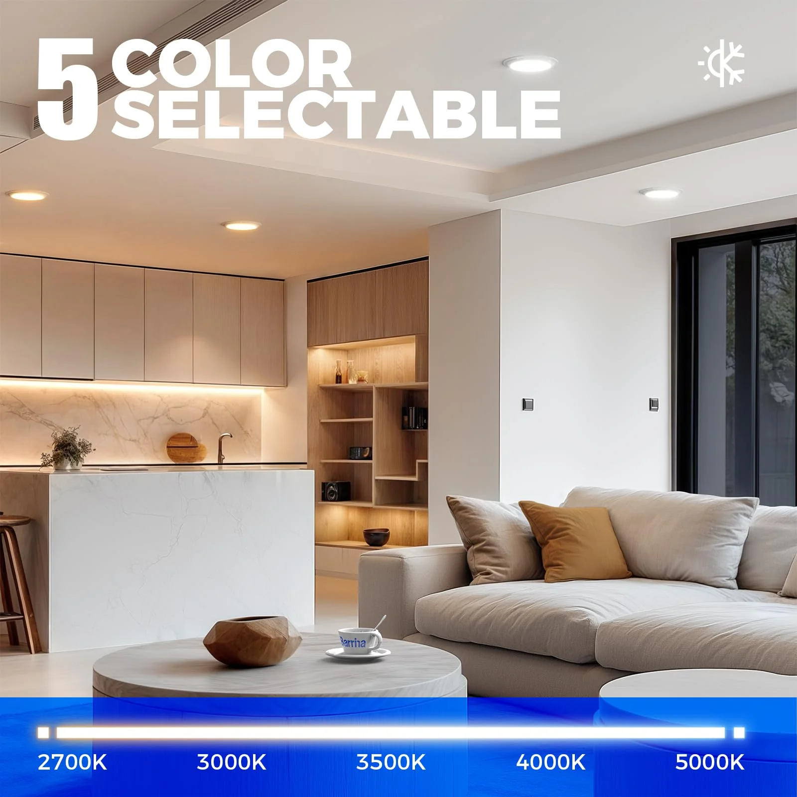 Barrina 12W LED Recessed Lights 1400LM | Ultra-thin & Dimmable - Image 4