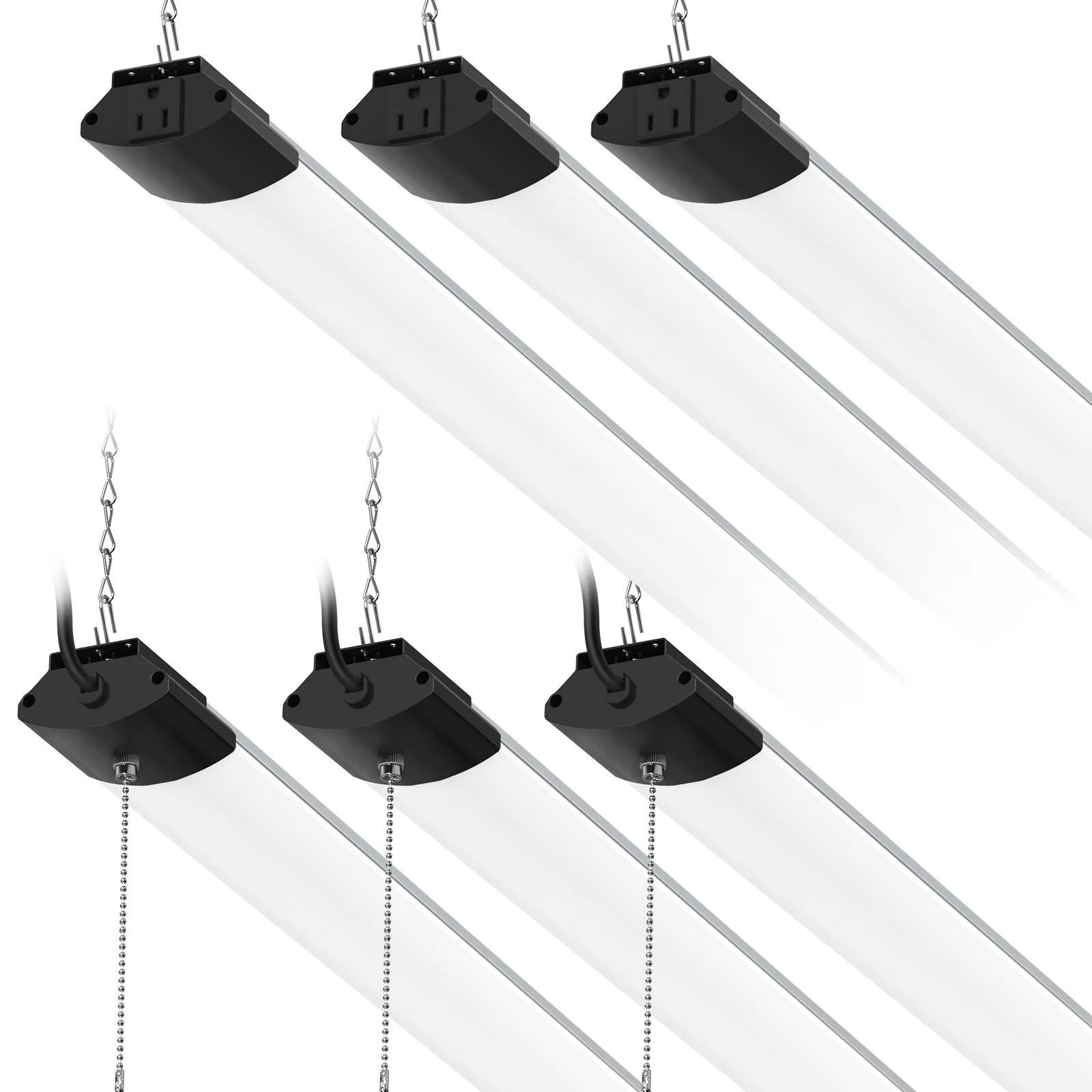 Barrina 168W LED Shop Lights 8FT 5000K 16800LM | Hanging, Linkable & Power Plug Cords | BS168 - Image 13