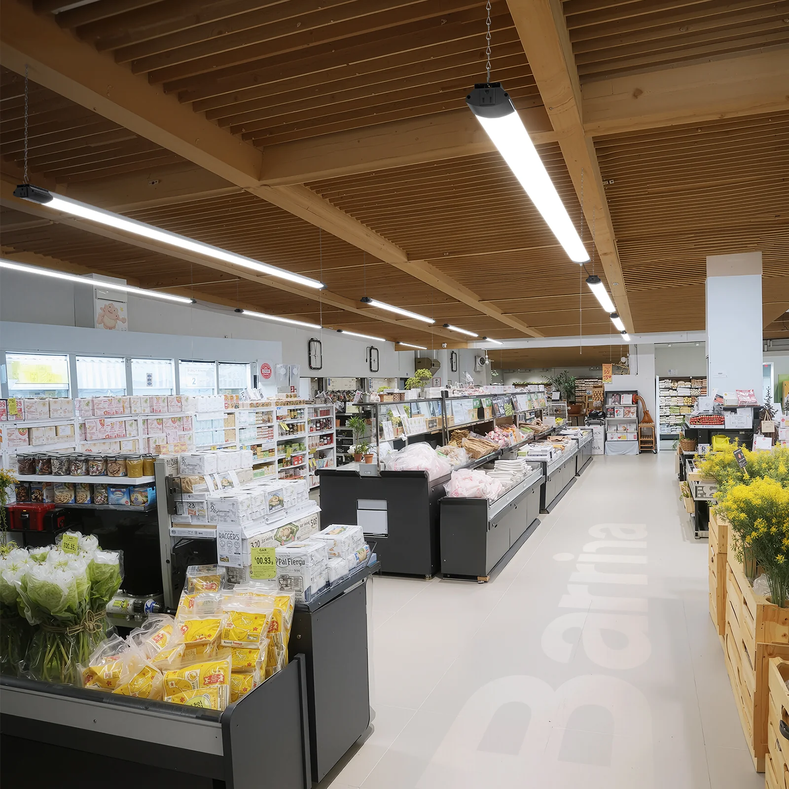 Barrina 168W LED Shop Lights 8FT 5000K 16800LM | Hanging, Linkable & Power Plug Cords | BS168 - Image 4