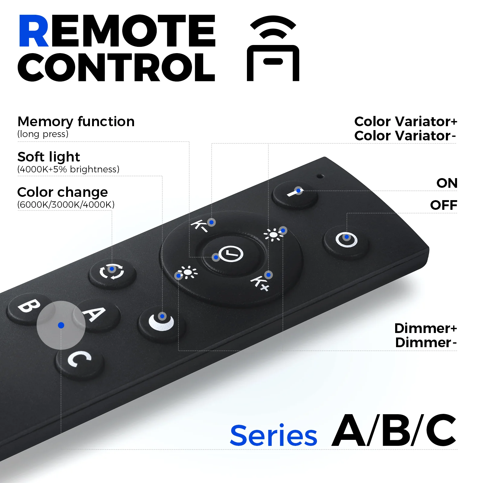 Barrina 4040 Remote Series 3nd-Generation 180W Rectangular Set LED Linear Lights 6FT * 3FT 3000K - 6000K 15000LM | Seamless Connection & Color Changing - Image 5