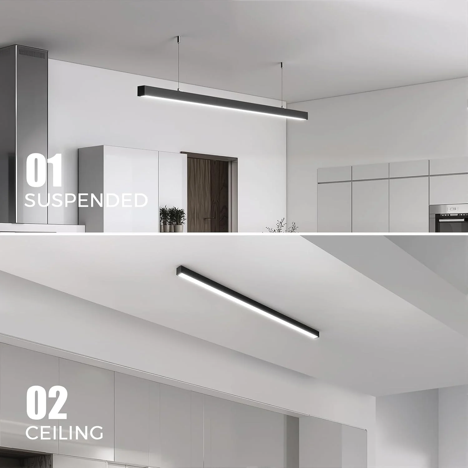 Barrina 4040 Remote Series 3rd-Generation 40W LED Linear Lights 4FT 3000K - 6000K 4000LM | Seamless Connection & Color Changing - Image 7