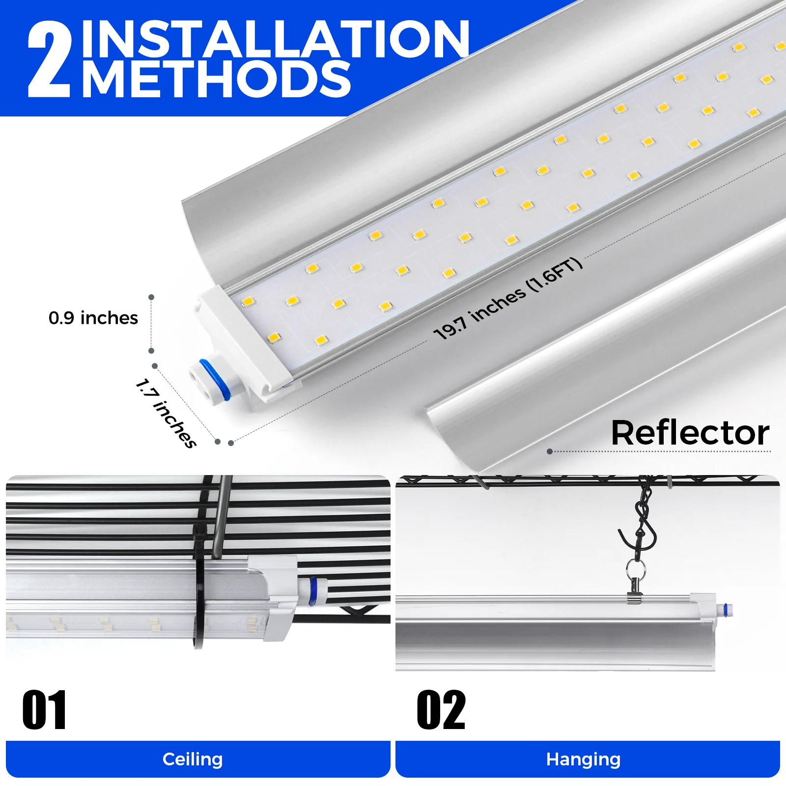 Barrina 5-Tier Plant Stand with 8-Pack T5 20W LED Grow Lights 1.6FT 5000K | Full Spectrum & Timer | WE20 - Image 7