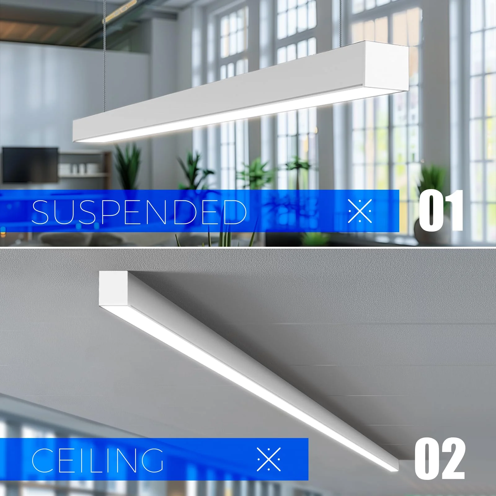 Barrina 5568 Remote Series 2nd-Generation 45W LED Linear Lights 4FT 3000K - 6000K 4500LM | Seamless Connection & Color Changing - Image 7