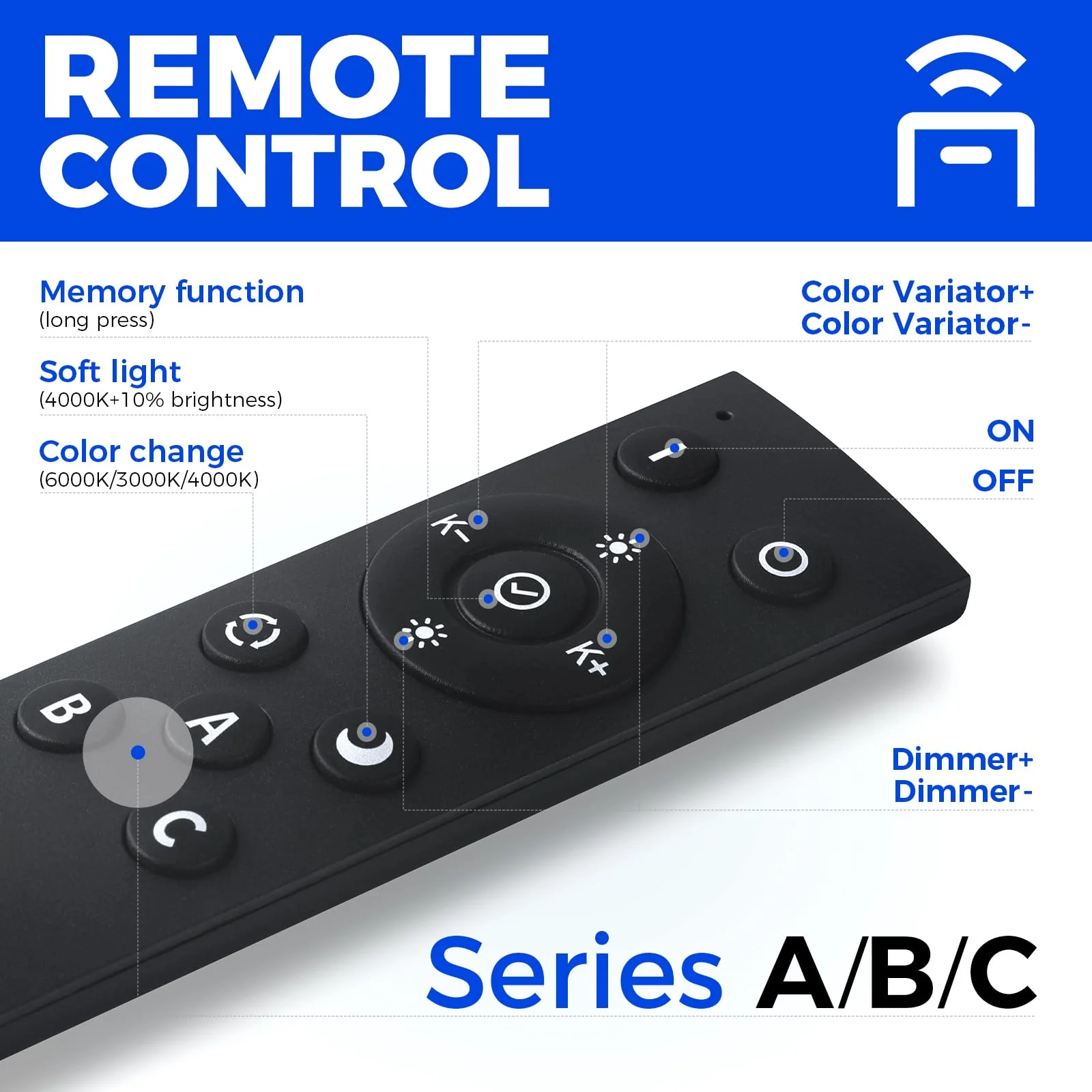 Barrina 5568 Remote Series 2nd-Generation 45W LED Linear Lights 4FT 3000K - 6000K 4500LM | Seamless Connection & Color Changing - Image 4