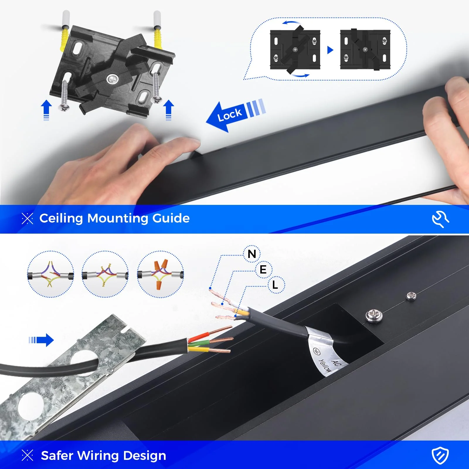 Barrina 5568 Dip Switch Series 2nd-Generation 30/36/45W LED Linear Lights 4FT 2700K/4000K/5000K 4500LM | Seamless Connection - Image 9