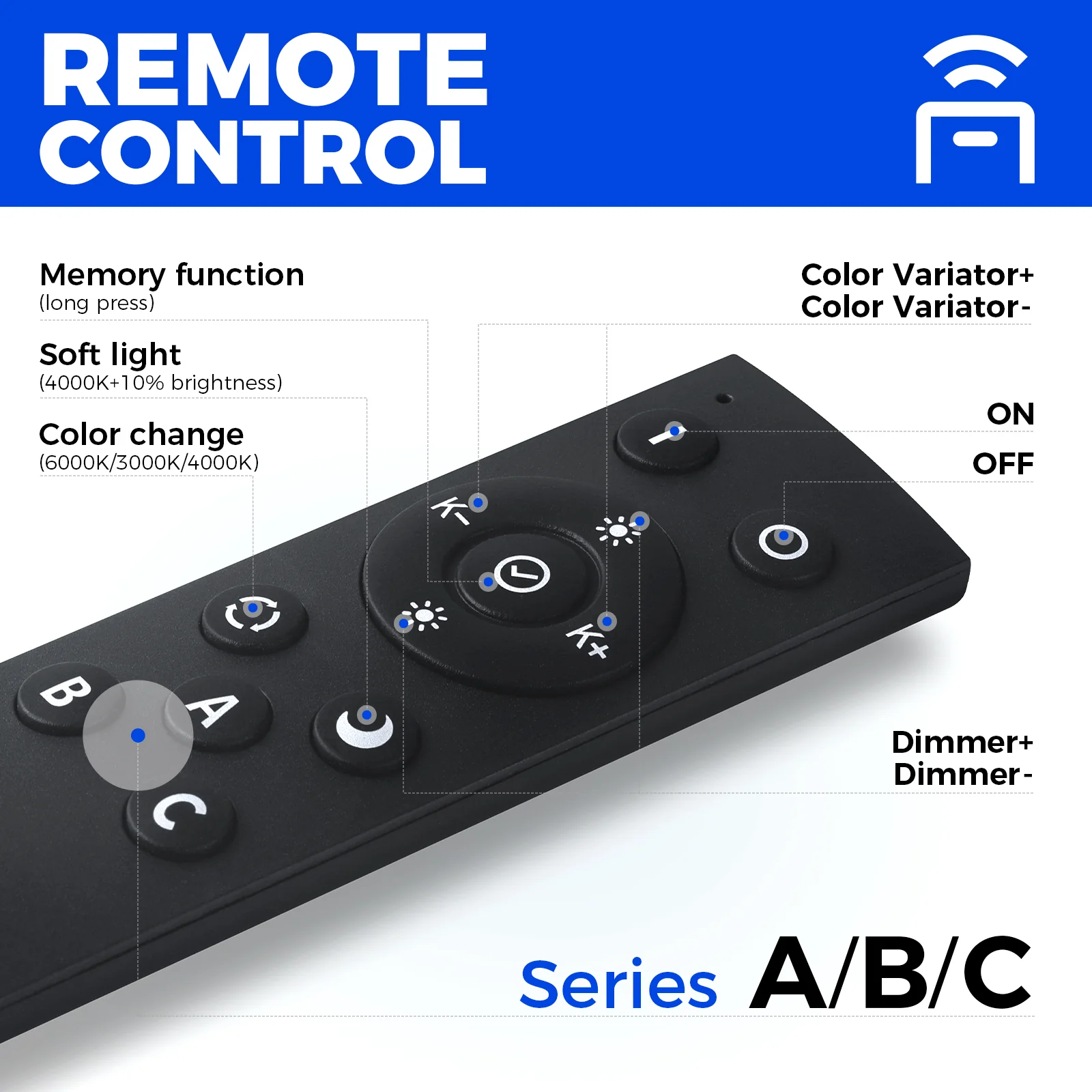 Barrina 5568 Remote Series 2nd-Generation 216W Square Set LED Linear Lights 5FT * 5FT 3000K - 6000K 21600LM | Seamless Connection & Color Changing - Image 4