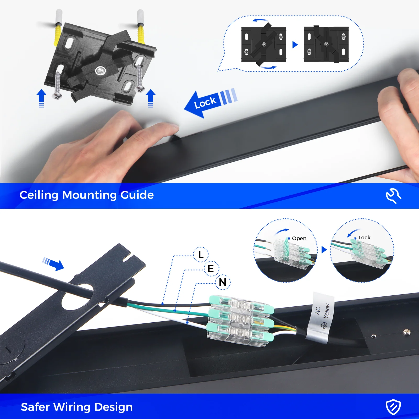 Barrina 5568 Remote Series 2nd-Generation 216W Square Set LED Linear Lights 5FT * 5FT 3000K - 6000K 21600LM | Seamless Connection & Color Changing - Image 9