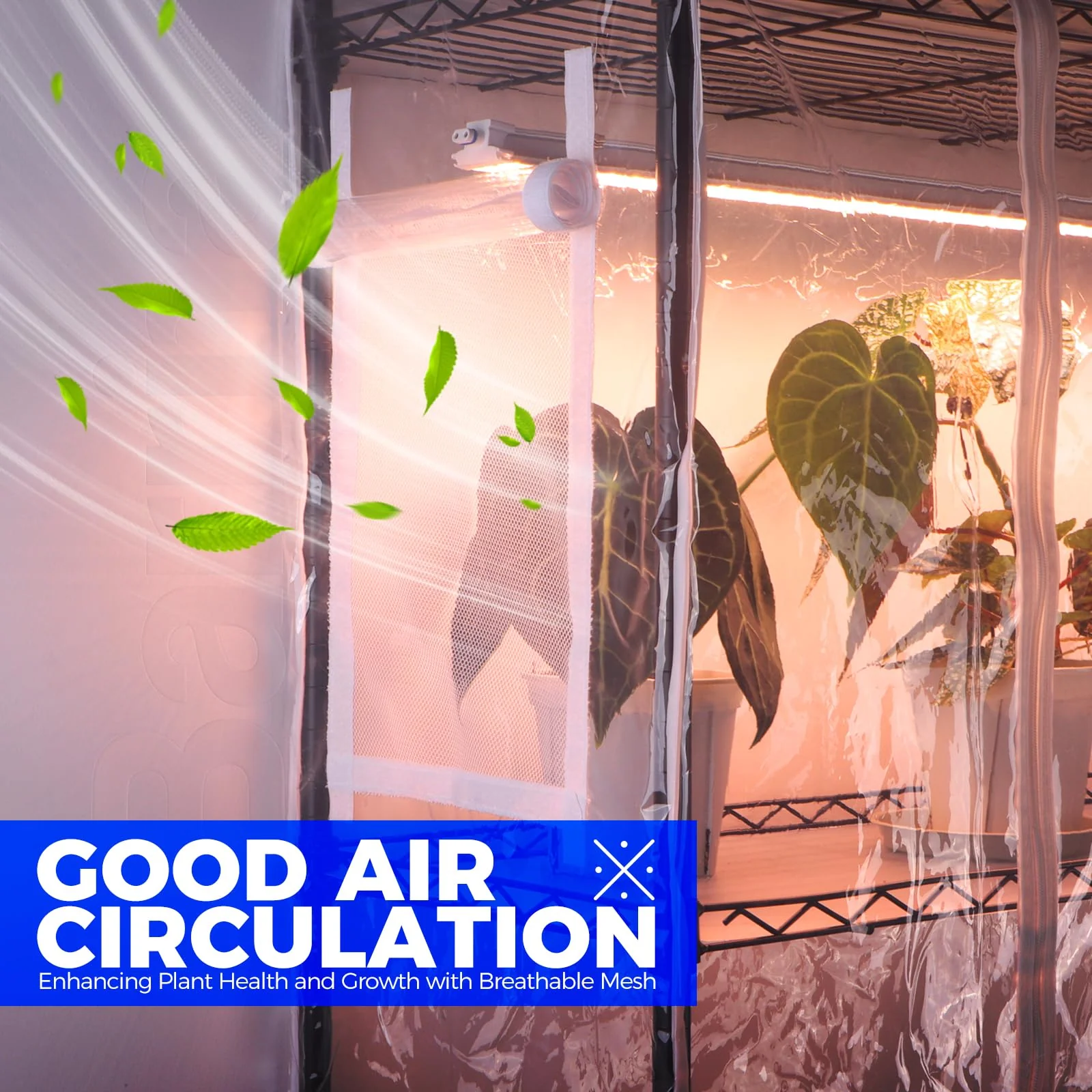 Barrina 6-Tier Plant Stand with 5-Pack T5 30W LED Grow Lights 2FT 3-Spectrum | Full Spectrum, Tent & Timer | WF30 - Image 3