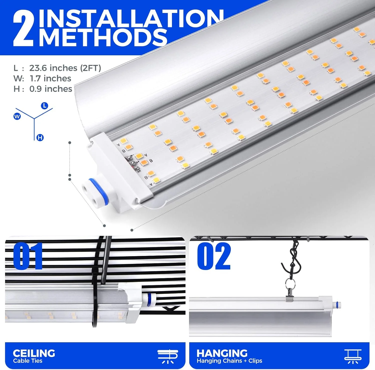 Barrina 6-Tier Plant Stand with 5-Pack T5 30W LED Grow Lights 2FT 3-Spectrum | Full Spectrum & Timer | CX2 - Image 8