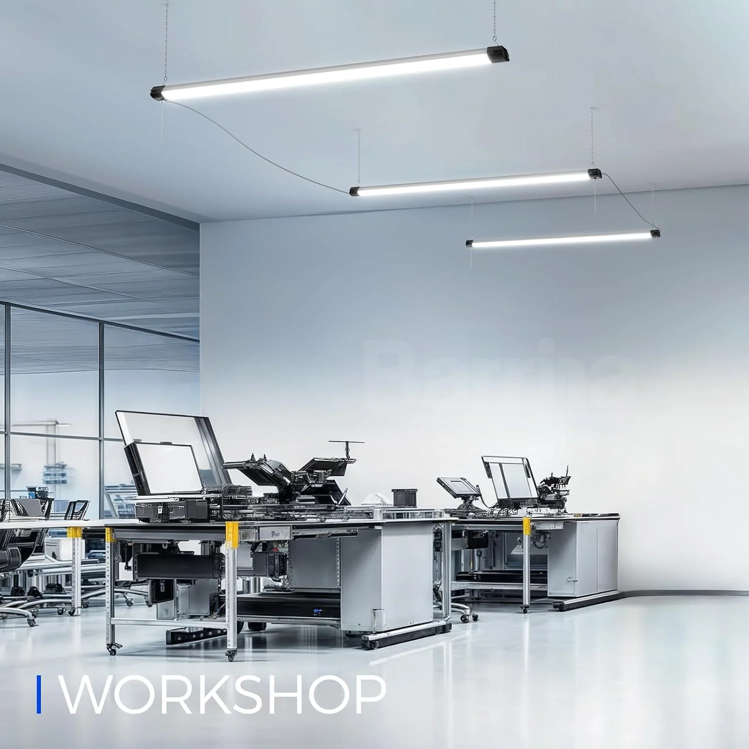 Barrina 84W LED Shop Lights 4FT 6500K 10000LM | Hanging, Linkable & Power Plug Cords | BS84 - Image 4