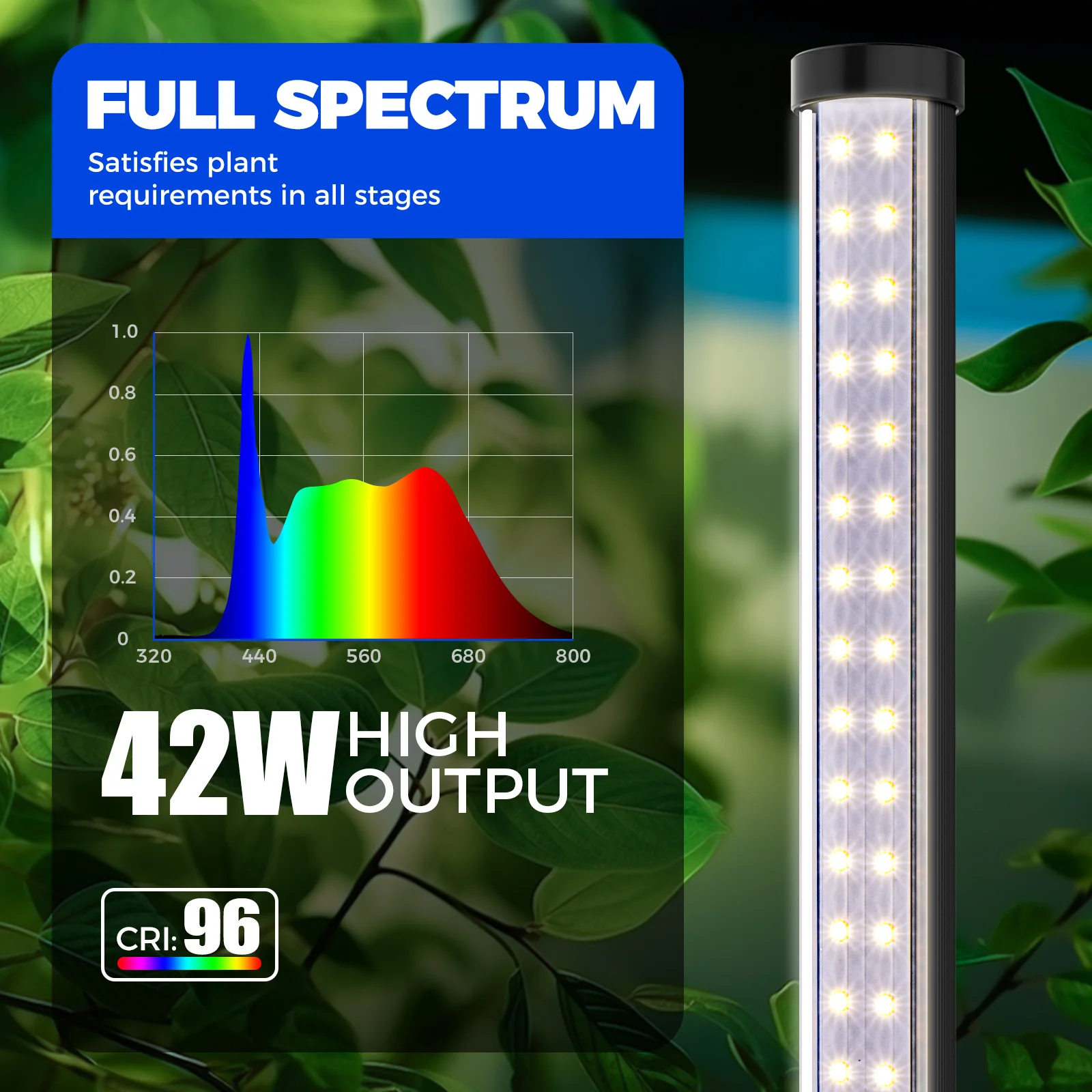 Barrina T10 42W LED Standing Grow Light 4FT 5000K | Full Spectrum | T1042 - Image 3