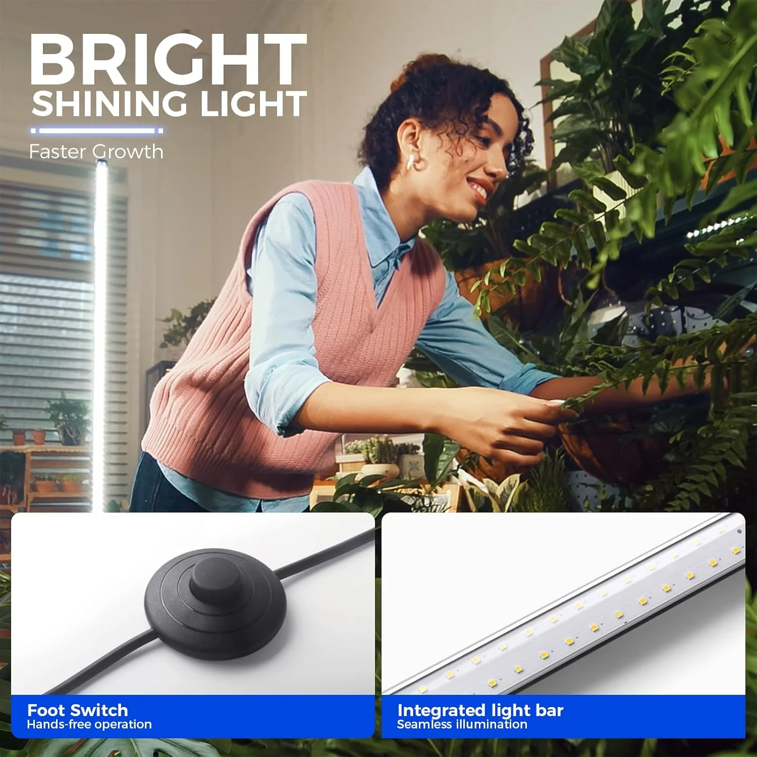 Barrina T10 42W LED Standing Grow Light 4FT 5000K | Full Spectrum | T1042 - Image 5