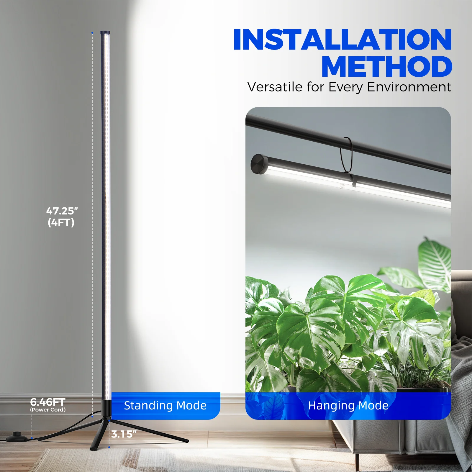 Barrina T10 42W LED Standing Grow Light 4FT 5000K | Full Spectrum | T1042 - Image 6