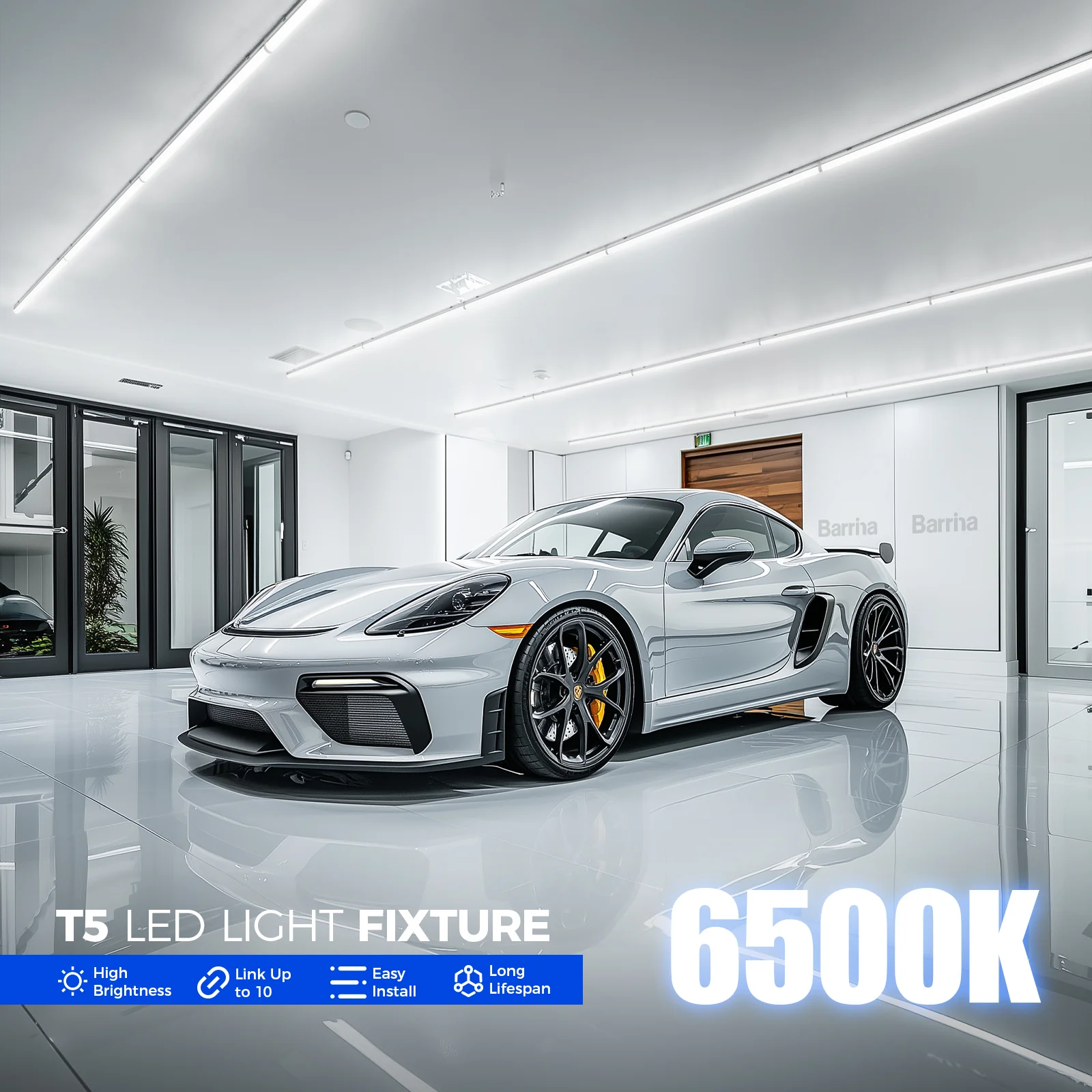 Barrina T5 16W LED Shop Lights 3FT 6500K 1900LM | Linkable & Corded Electric Switch | AAI16 - Image 7