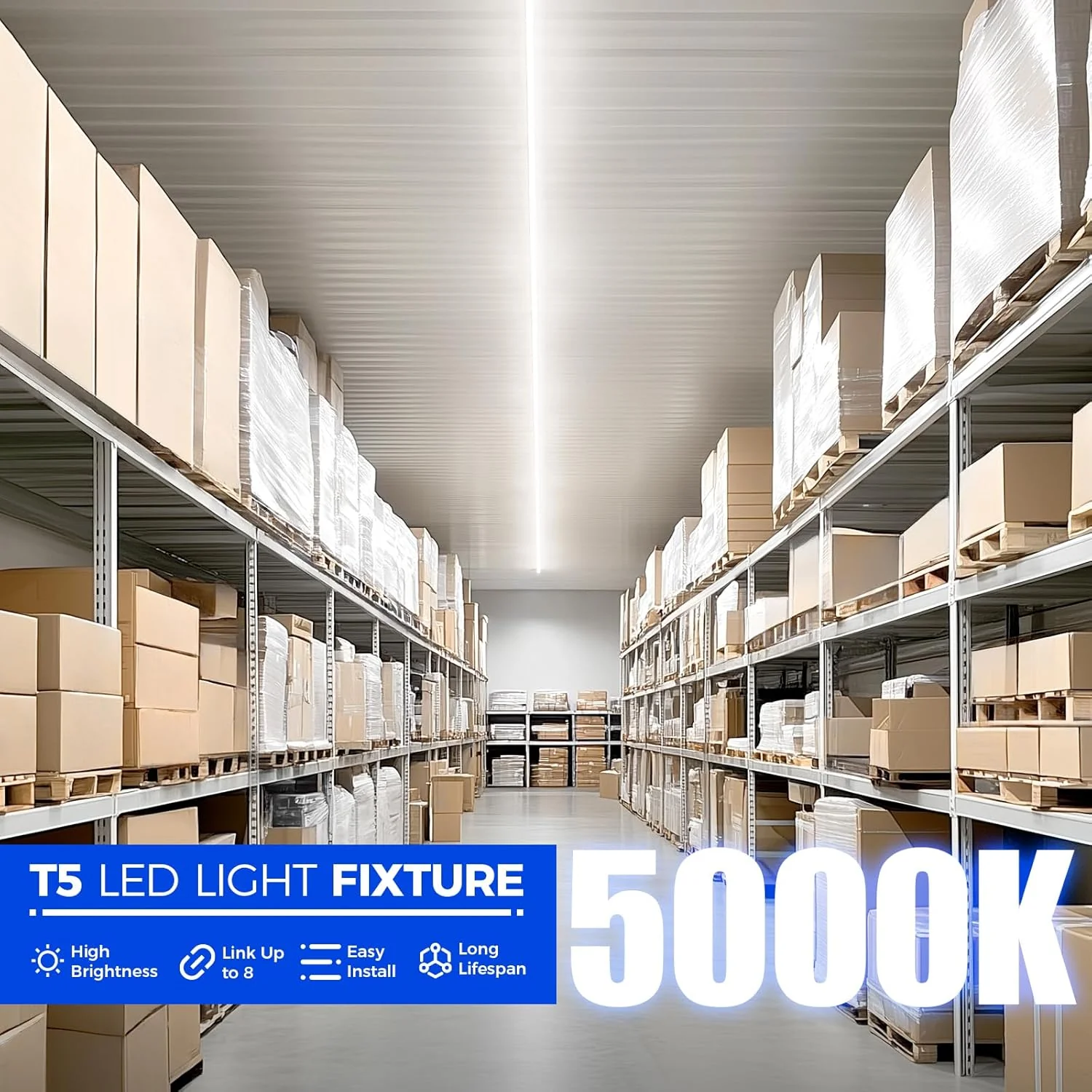 Barrina T5 20W LED Shop Lights 4FT 5000K 2200LM | Linkable & EMC | AAL20 - Image 7