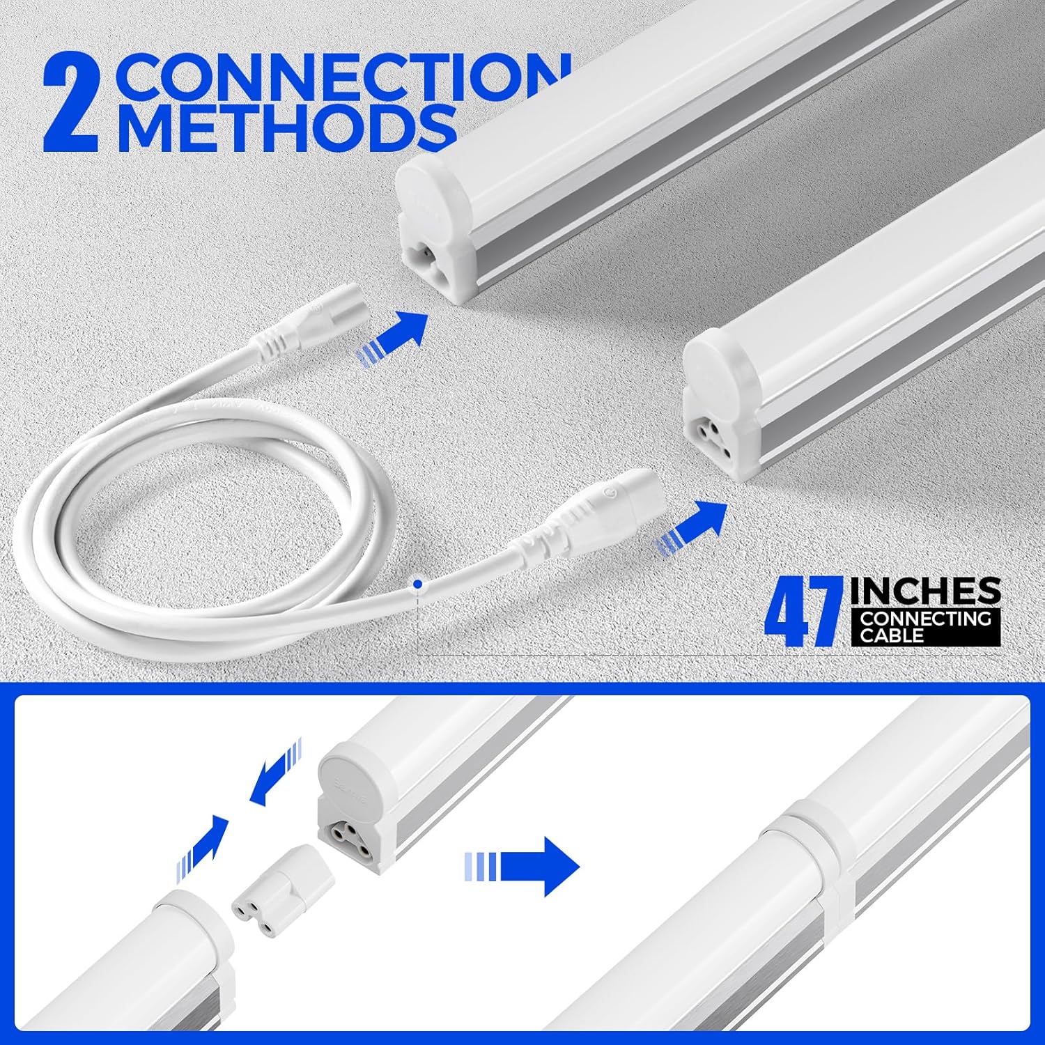 Barrina T5 20W LED Shop Lights 4FT 6500K 2200LM | Linkable & EMC | AAL20 - Image 4