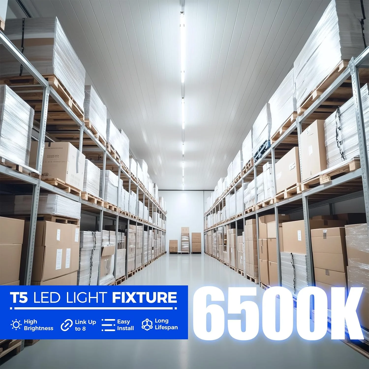Barrina T5 20W LED Shop Lights 4FT 6500K 2200LM | Linkable & EMC | AAL20 - Image 7