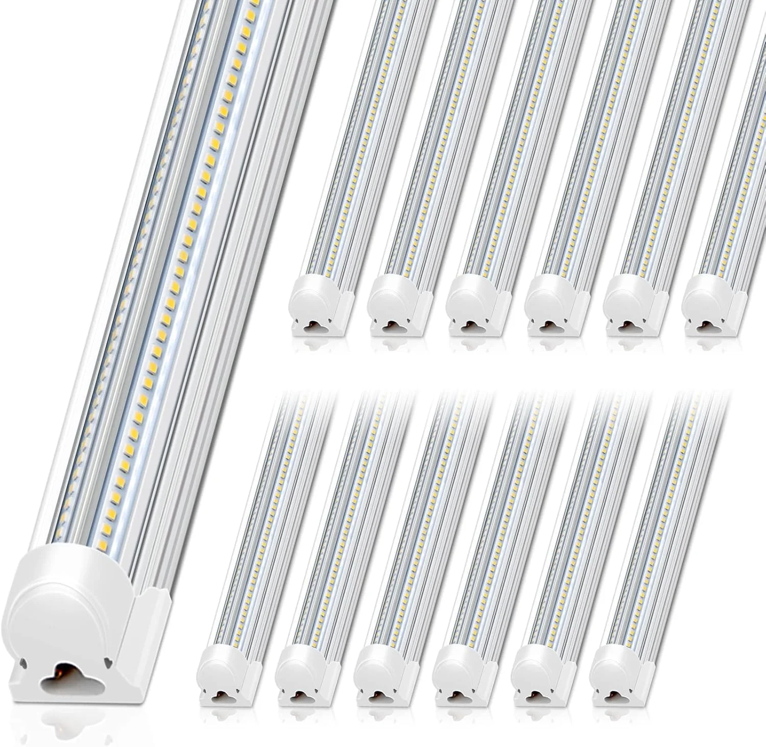 Barrina T8 100W LED Shop Lights 8FT 5000K 15000LM | Clear Cover & V Shape Tube | BAX100 - Image 12