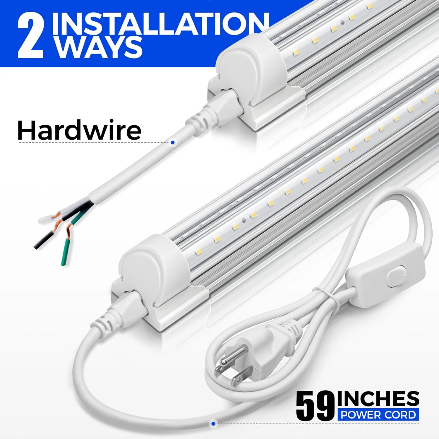 Barrina T8 30W LED Shop Lights 3FT 5000K 4000LM | Clear Cover & V Shape Tube | BAI30 - Image 6
