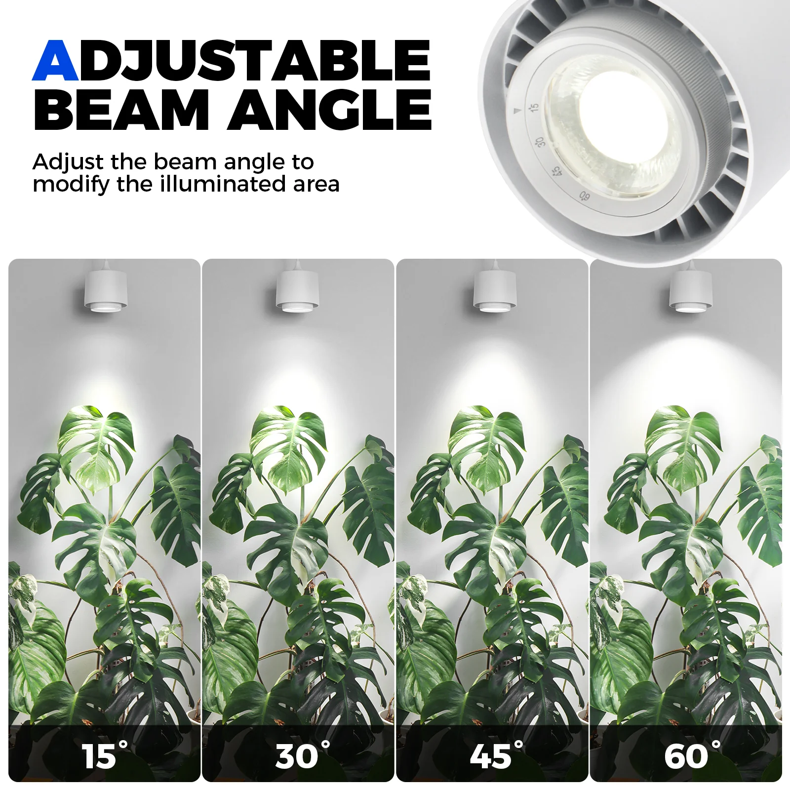Barrina TR40 40W LED Grow Lights 5000K | Full Spectrum, Hanging & Timer | TR40 (White) - Image 3