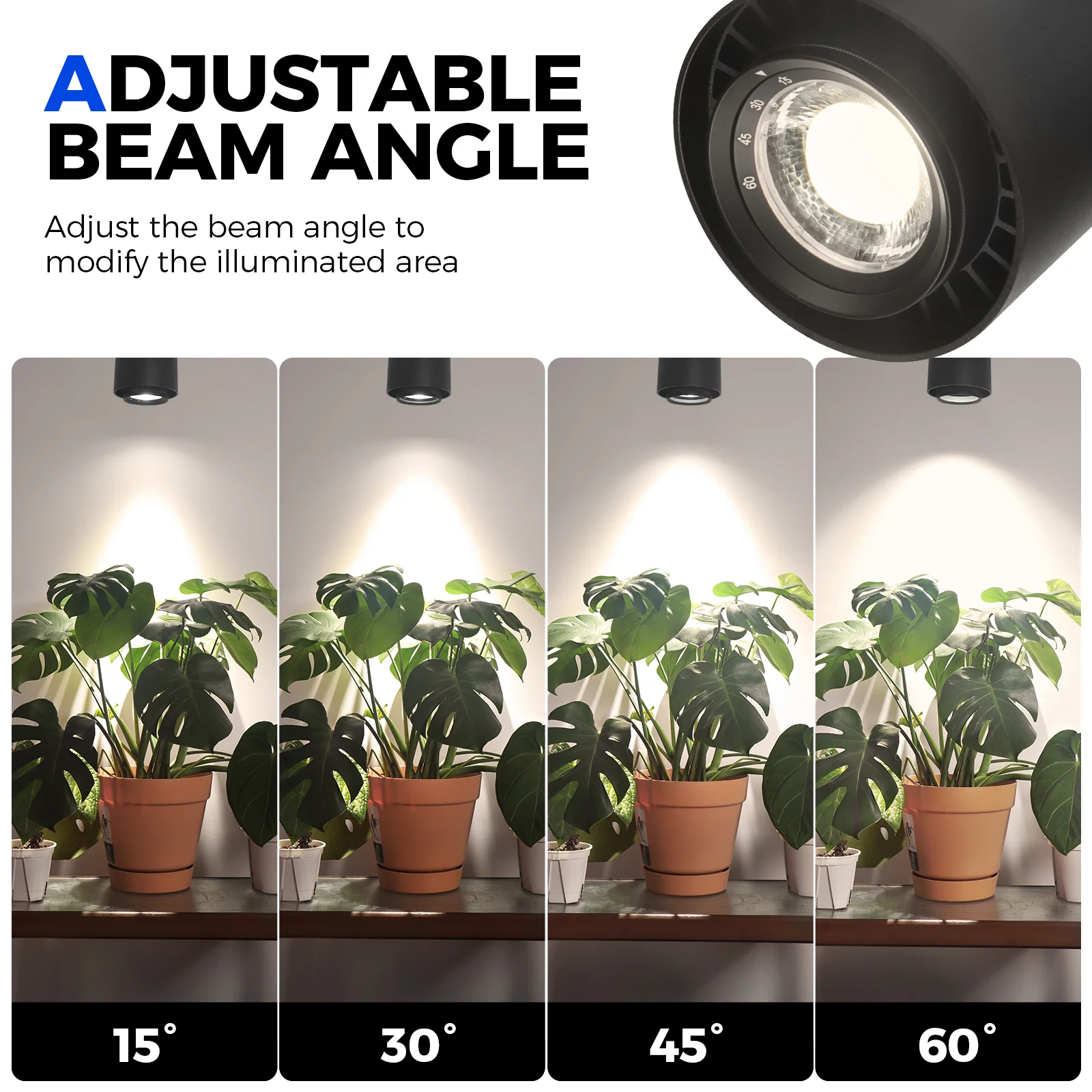 Barrina TR40c 3 x 40W LED Grow Lights 4000K | Full Spectrum, Ceiling Track & Timer | TR40c (Black) - Image 3