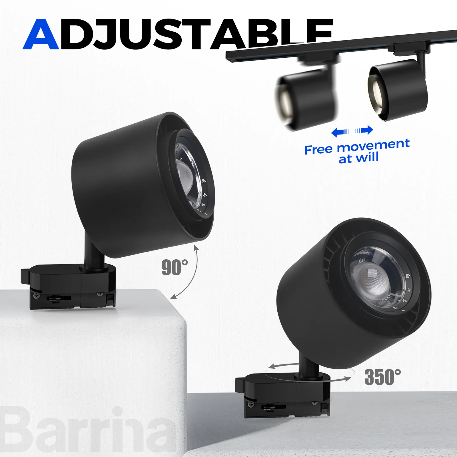 Barrina TR40c 3 x 40W LED Grow Lights 4000K | Full Spectrum, Ceiling Track & Timer | TR40c (Black) - Image 8