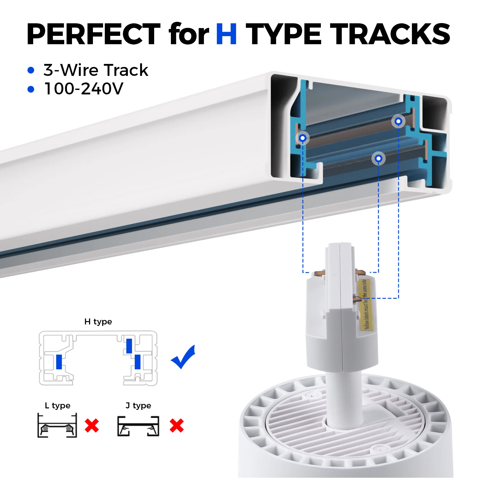 Barrina TR40c 3 x 40W LED Grow Lights 4000K | Full Spectrum, Ceiling Track & Timer | TR40c (White) - Image 7