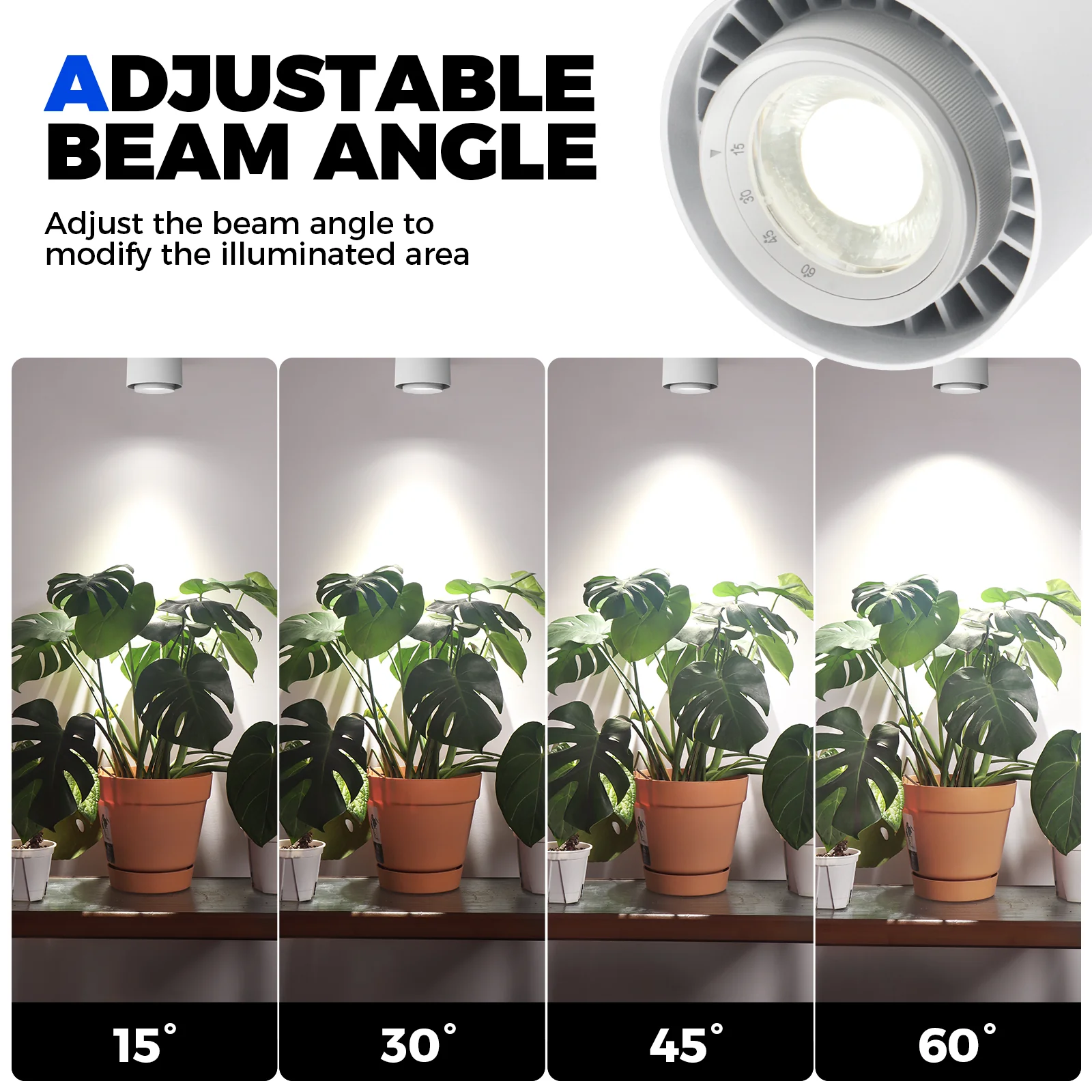 Barrina TR40c 3 x 40W LED Grow Lights 5000K | Full Spectrum, Ceiling Track & Timer | TR40c (White)) - Image 3