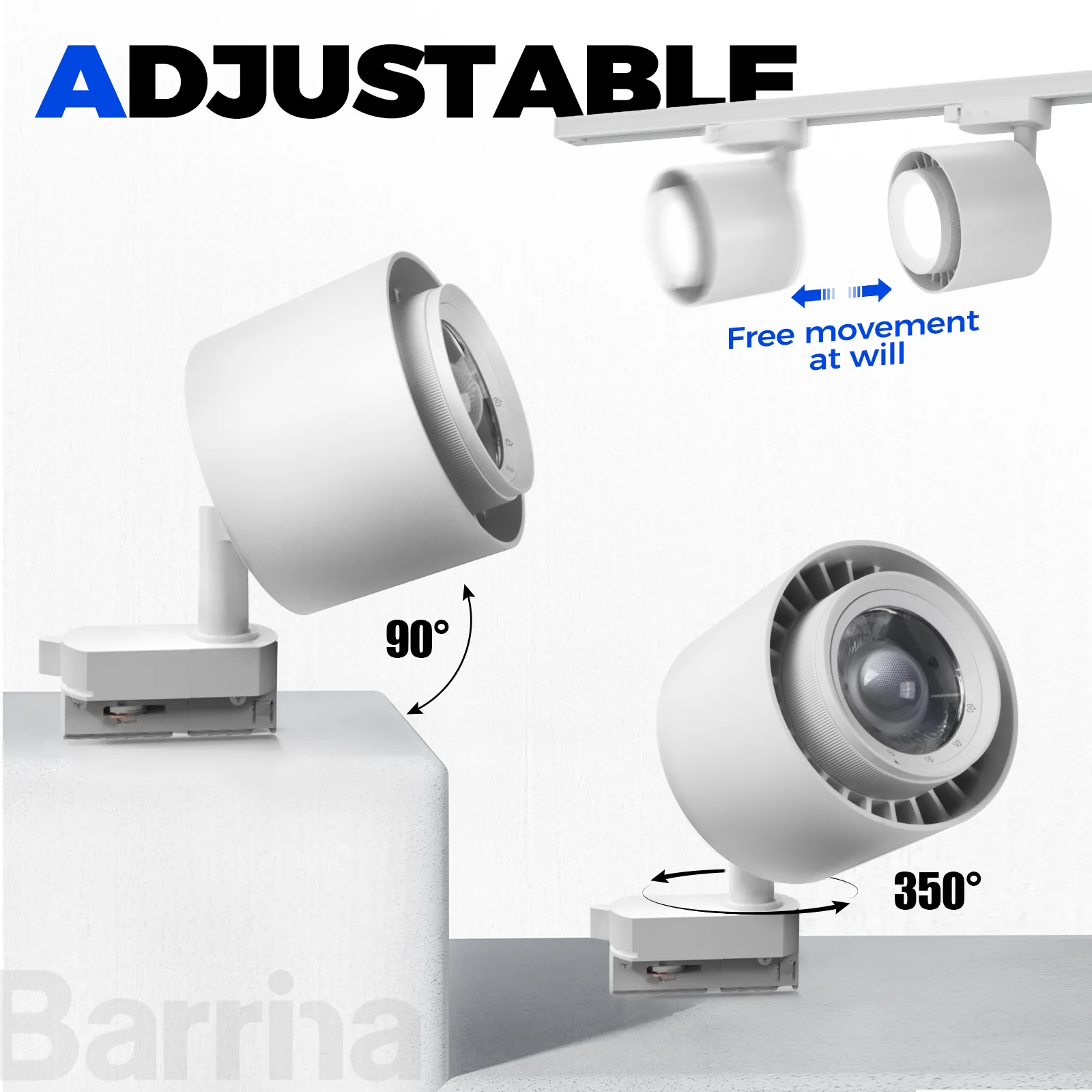 Barrina TR40c 3 x 40W LED Grow Lights 5000K | Full Spectrum, Ceiling Track & Timer | TR40c (White)) - Image 8