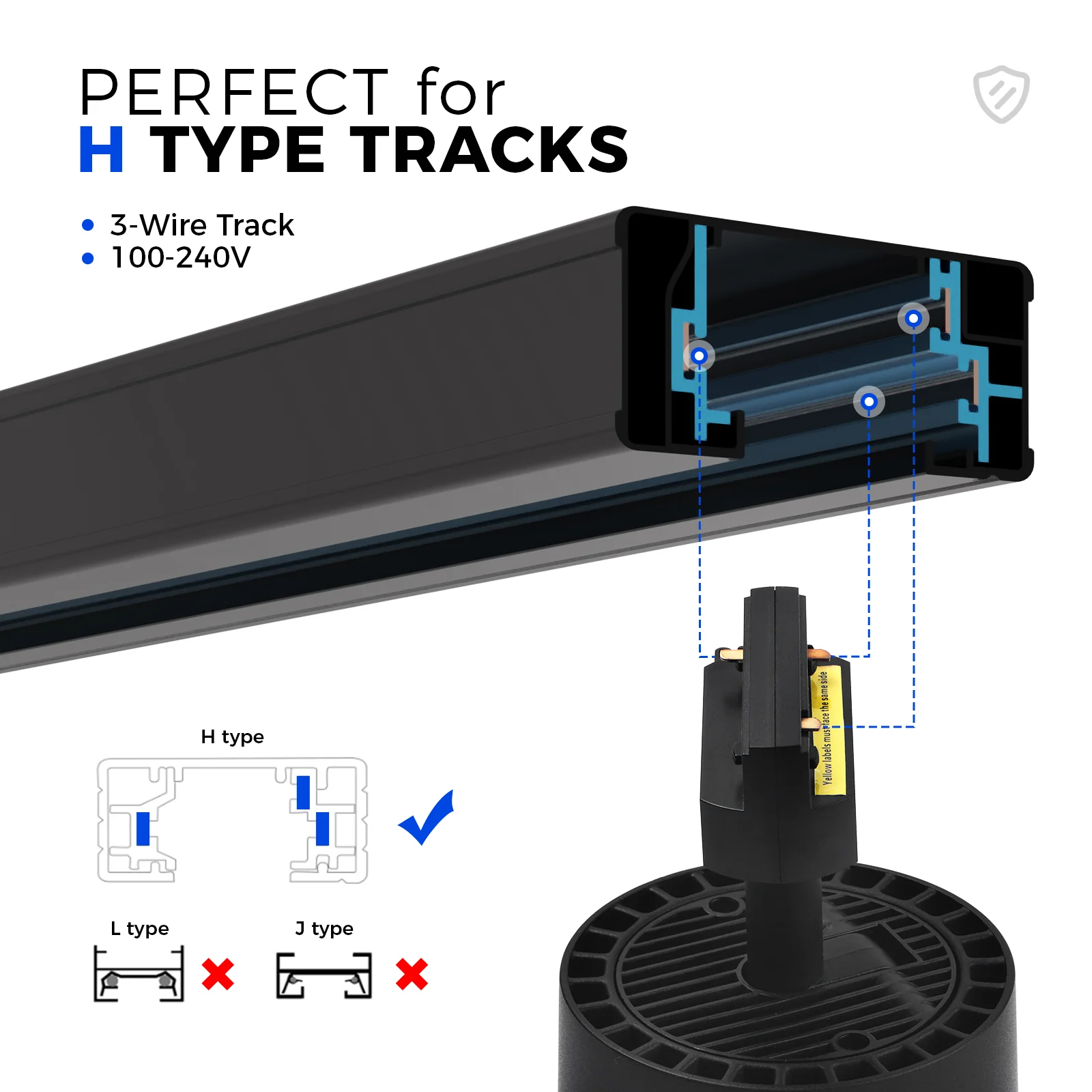 Barrina TR40c 3 x 40W LED Grow Lights 5000K | Full Spectrum, Ceiling Track & Timer | TR40c (Black) - Image 7